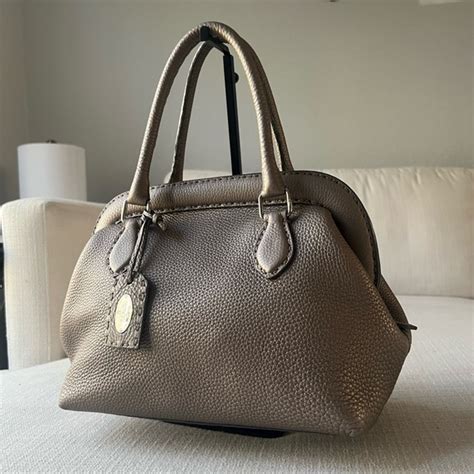 FENDI Cuoio Romano Selleria Adele 1328 Bag Peltro